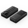 Vention Powerbank 20000mAh FHPB0 22.0 22.5W Negra con Cable USB Tipo-C y Lightning